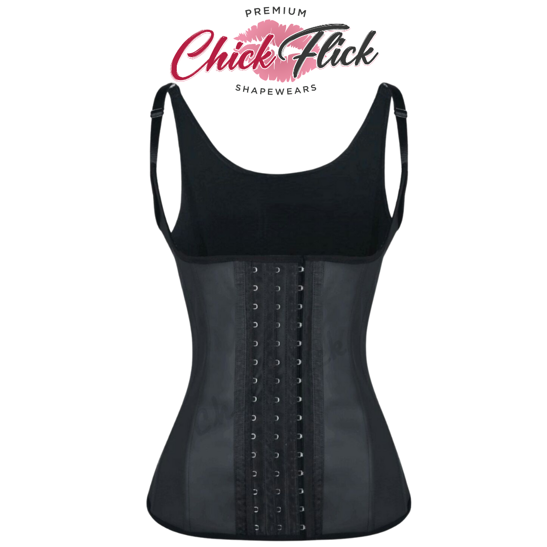 High Compression Vest Waist Trainer in Black