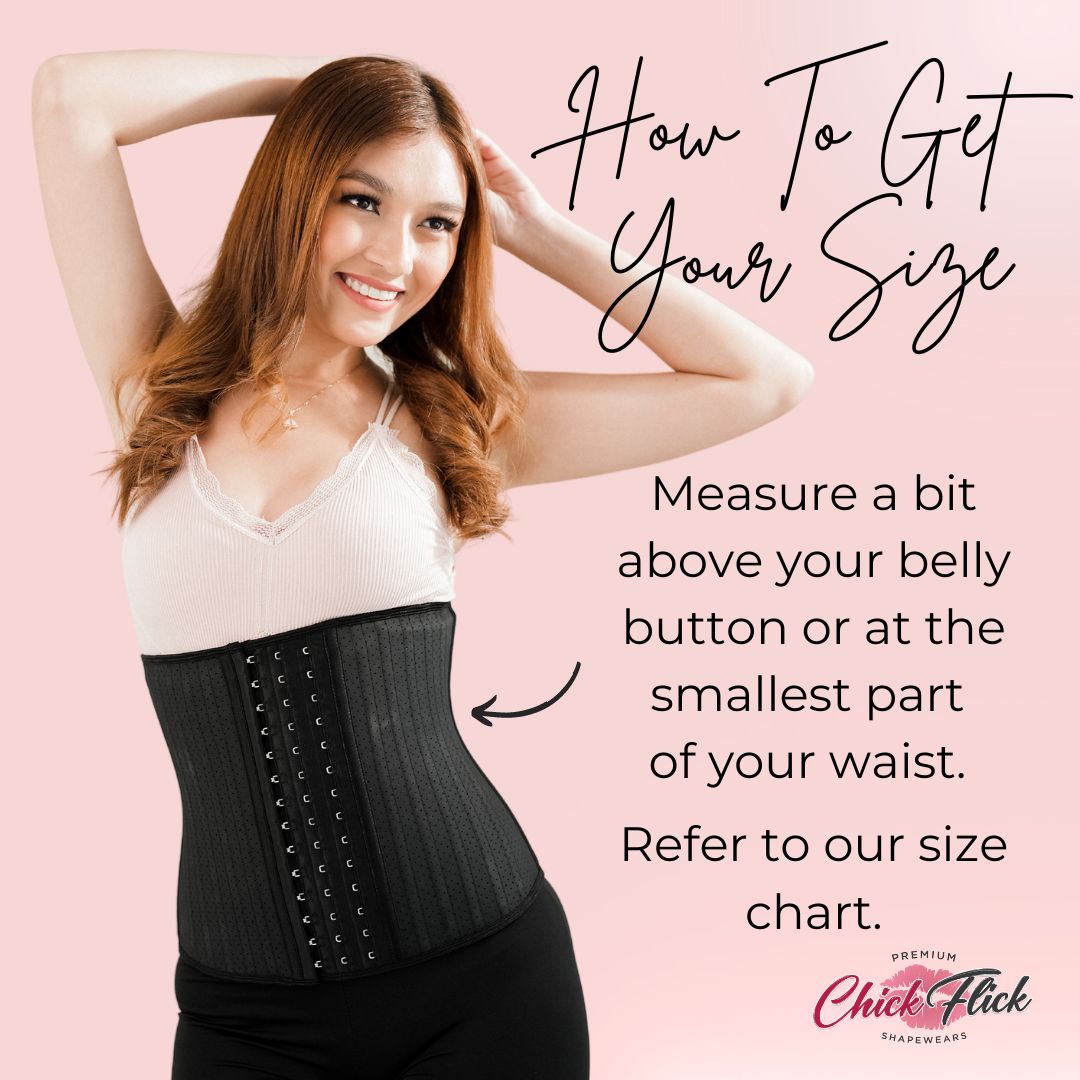 Extra Strong Compression PETITE Hypoallergenic Waist Trainer in Black